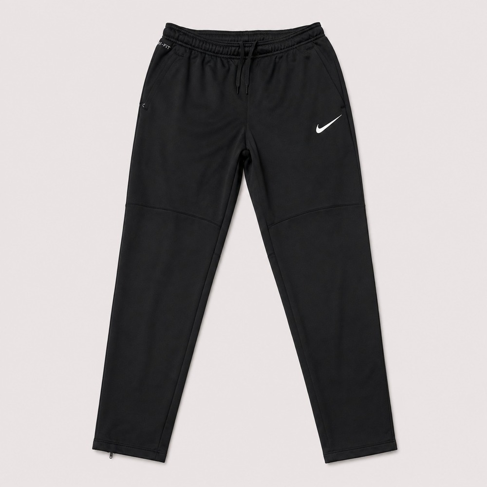 Nike Dri-FIT Mens Small Black Soccer Training Pants Tapered Zip Ankle